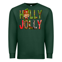 Sports Green Holly Jolly elf gnome Premium Sweatshirt - NancyCooperArtShop