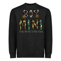 Black boy mini from son up to son down Heavyweight Sweatshirt - CowhideDigitalArt