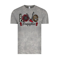 Cloud Rock love firefighter Vintage Tee - CowhideDigitalArt