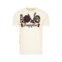 Vintage Arctic love firefighter Vintage Tee - CowhideDigitalArt