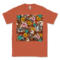 Copper cow and western seamless pattern Classic Tee - BundleAndBundleShop