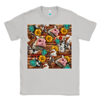Moon Dust cow and western seamless pattern Classic Tee - BundleAndBundleShop