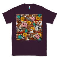 Plum cow and western seamless pattern Classic Tee - BundleAndBundleShop