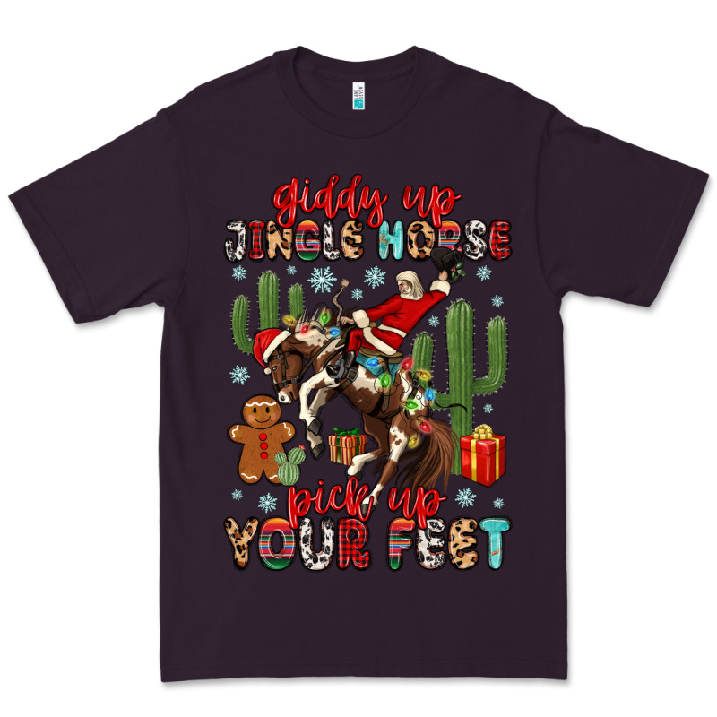 Giddy Up Jingle Horse Pick Up Your Feet Premium Tee by MaliasSmallBusiness | Teevron