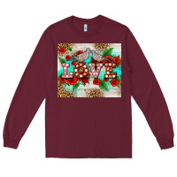 Burgundy love birds and love with ross Long Sleeve Tee - AdoDesignShop