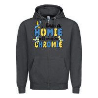 Smoke i have homie with an extra chromie Zipper Hoodie - MaliasSmallBusiness