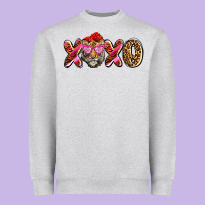 Xoxo Tiger Olivia Heavyweight Sweatshirt Designed By Oliviacreatesart