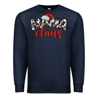 Navy Mama Claus Premium Sweatshirt - MaliasSmallBusiness