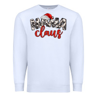 White Mama Claus Premium Sweatshirt - MaliasSmallBusiness