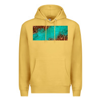 Antique Gold tooled leather turquoise glitter 11oz mug Premium Hoodie - Jasminsmagicworld
