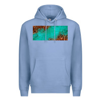 Colony Blue tooled leather turquoise glitter 11oz mug Premium Hoodie - Jasminsmagicworld