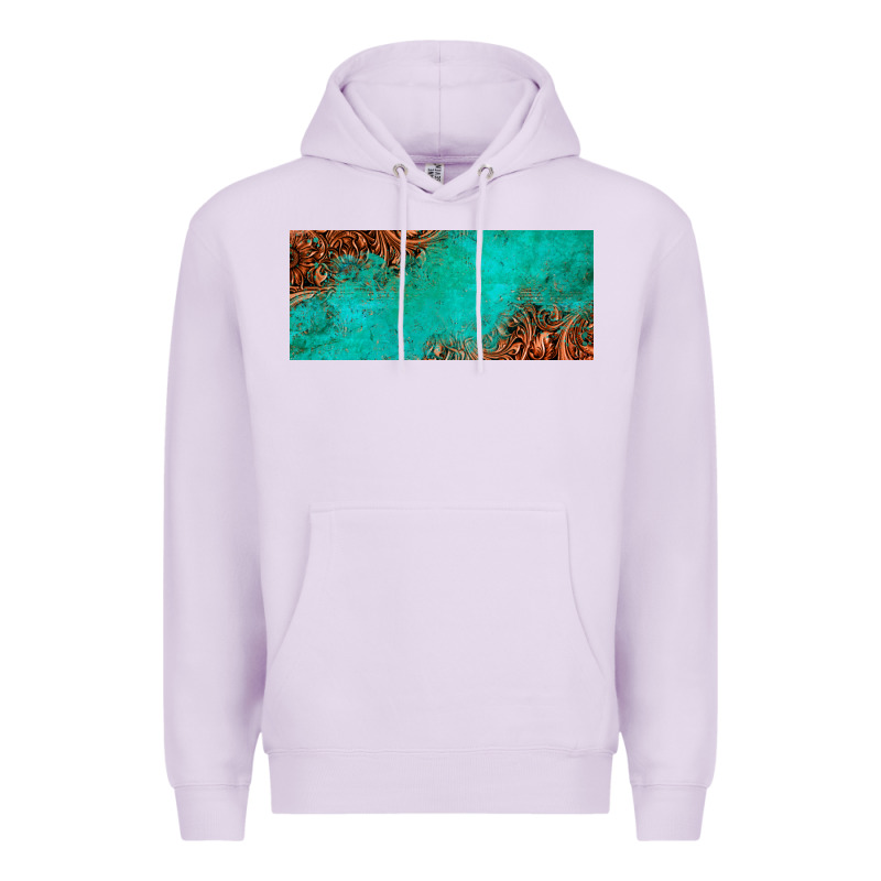 Tooled Leather Turquoise Glitter 11oz Mug Premium Hoodie by Jasminsmagicworld | Teevron