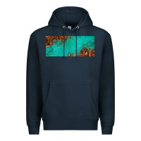 Navy tooled leather turquoise glitter 11oz mug Premium Hoodie - Jasminsmagicworld