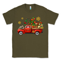 Army Green Christmas truck Classic Tee - AdoDesignShop
