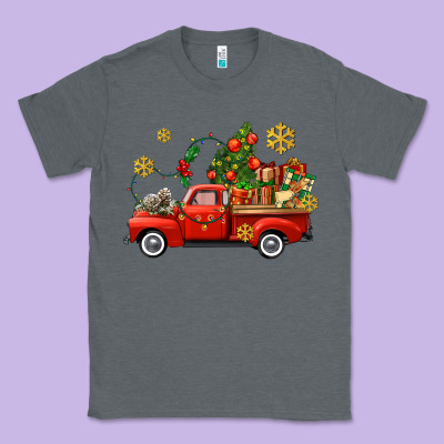 Christmas Truck Classic Tee Designed By Adodesignshop