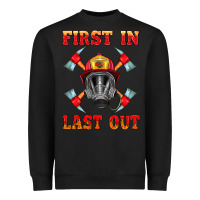 Black firefighter face mask with axes Heavyweight Sweatshirt - HRA Design Shop