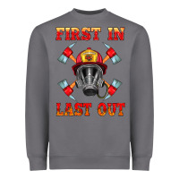 Storm firefighter face mask with axes Heavyweight Sweatshirt - HRA Design Shop