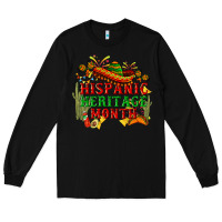 Black national hispanic heritage month Long Sleeve Tee - BundleAndBundleShop