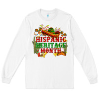 White national hispanic heritage month Long Sleeve Tee - BundleAndBundleShop