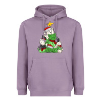 Lavender Christmas cat tree Heavyweight Hoodie - MaliasSmallBusiness