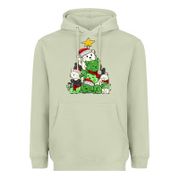 Matcha Christmas cat tree Heavyweight Hoodie - MaliasSmallBusiness
