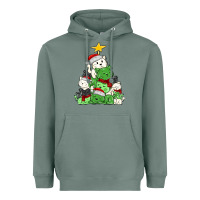 Sage Christmas cat tree Heavyweight Hoodie - MaliasSmallBusiness