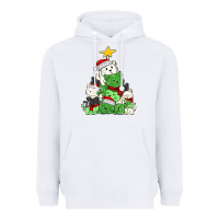 White Christmas cat tree Heavyweight Hoodie - MaliasSmallBusiness