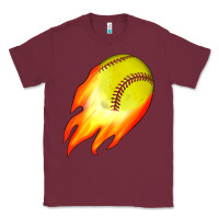 Burgundy softball Classic Tee - JahusDesignShop