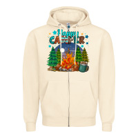 Sandshell happy camper Zipper Hoodie - MaliasSmallBusiness