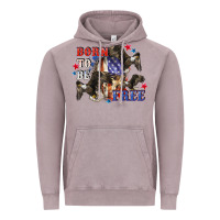Vintage Zinc Born to be free 4th of july Vintage Hoodie - CowGirlArtShop