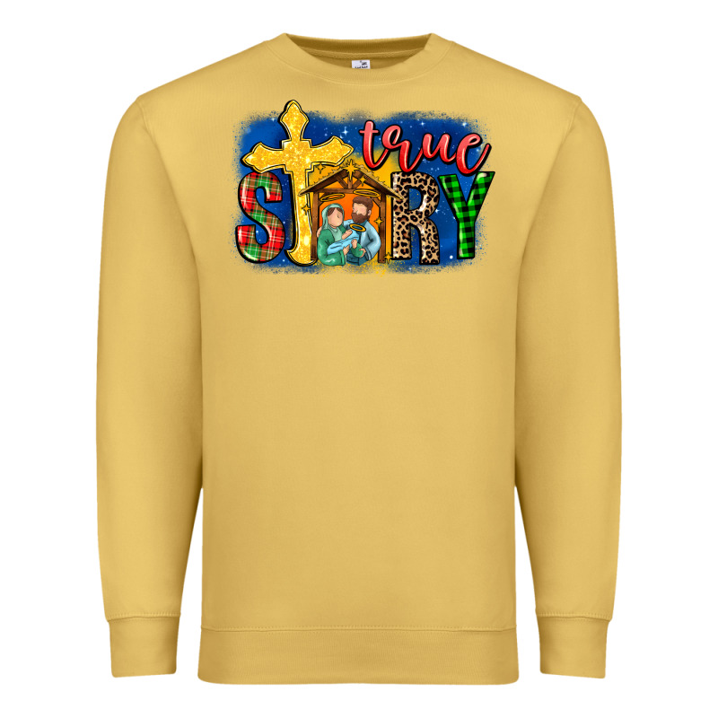 True Story Holy Family Premium Sweatshirt by MaliasSmallBusiness | Teevron