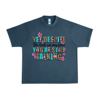 Midnight Navy yet despite the look on my face you are still talk Urban Heavy Tee - AdoDesignShop