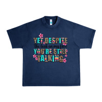 Navy yet despite the look on my face you are still talk Urban Heavy Tee - AdoDesignShop