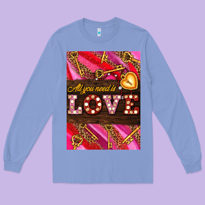 All You Need Is Love Long Sleeve Tee Designed By Adodesignshop