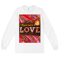 White all you need is love Long Sleeve Tee - AdoDesignShop
