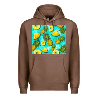 Chestnut blue pineapple Premium Hoodie - BarkalooDesign