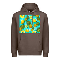 Coffee blue pineapple Premium Hoodie - BarkalooDesign