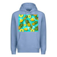 Colony Blue blue pineapple Premium Hoodie - BarkalooDesign