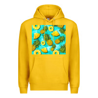 Lemon blue pineapple Premium Hoodie - BarkalooDesign