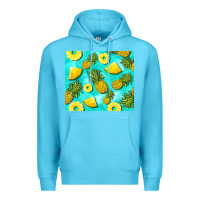 Ocean Blue blue pineapple Premium Hoodie - BarkalooDesign