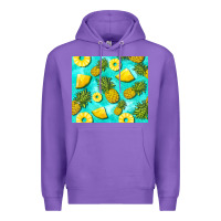 Purple blue pineapple Premium Hoodie - BarkalooDesign