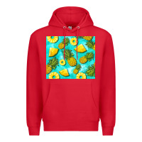 Red blue pineapple Premium Hoodie - BarkalooDesign