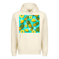 Sandshell blue pineapple Premium Hoodie - BarkalooDesign