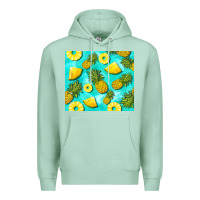 Seafoam blue pineapple Premium Hoodie - BarkalooDesign