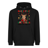 Black north pole hot cocoa Heavyweight Hoodie - MaliasSmallBusiness