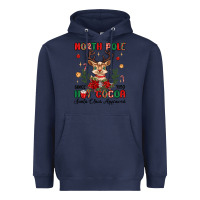 Navy north pole hot cocoa Heavyweight Hoodie - MaliasSmallBusiness