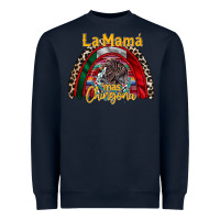 Navy la mama mas chingona Heavyweight Sweatshirt - RacoonDesign
