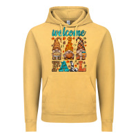 Vintage Mustard welcome fall gnome Vintage Hoodie - HRA Design Shop