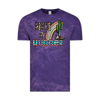 Cloud Purple not a hugger Vintage Tee - CowhideDigitalArt