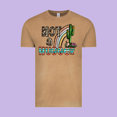 Not A Hugger Vintage Tee Designed By Cowhidedigitalart